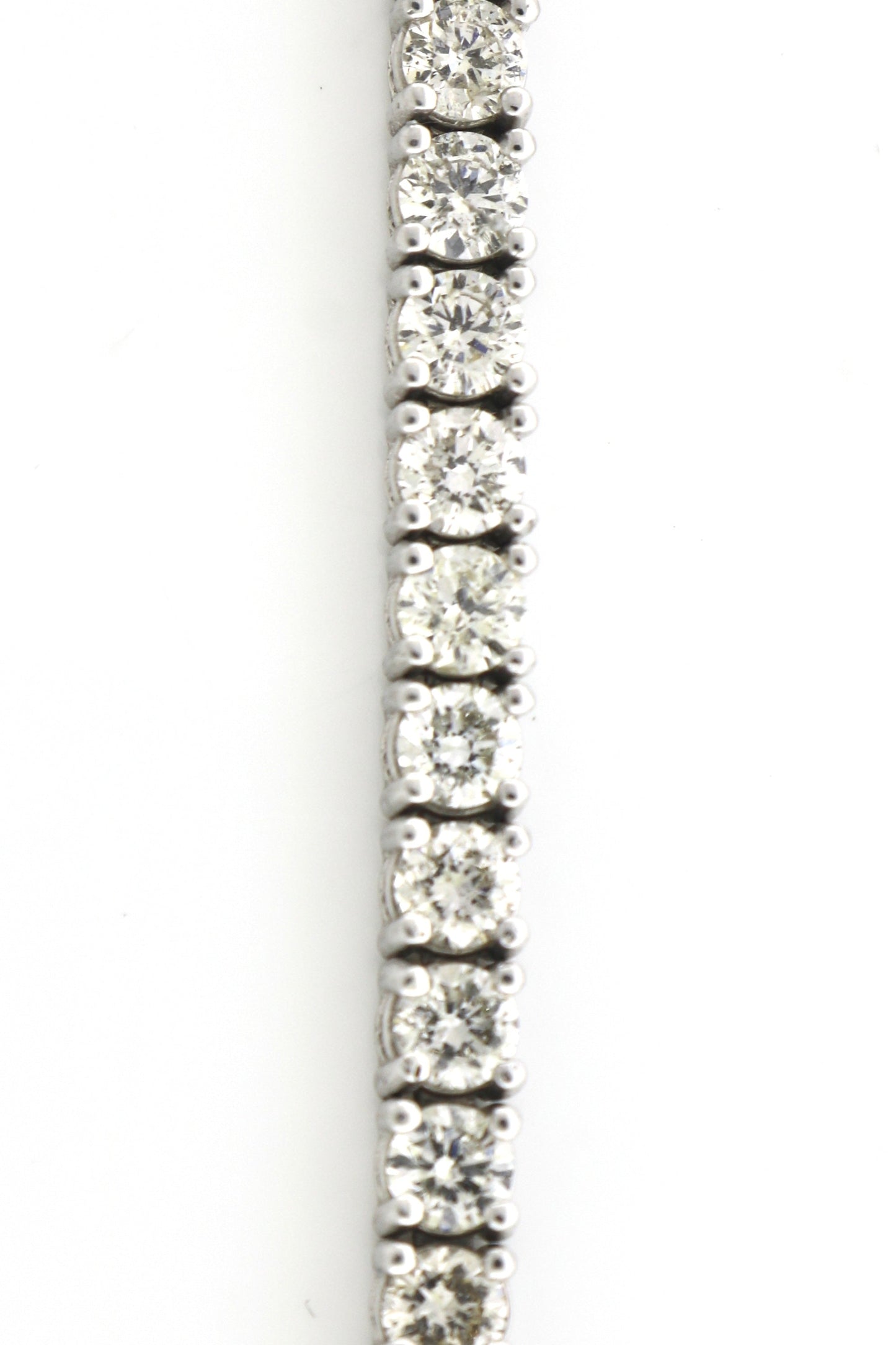 14K White Gold 5.01CT 53 Round Diamond Tennis Bracelet