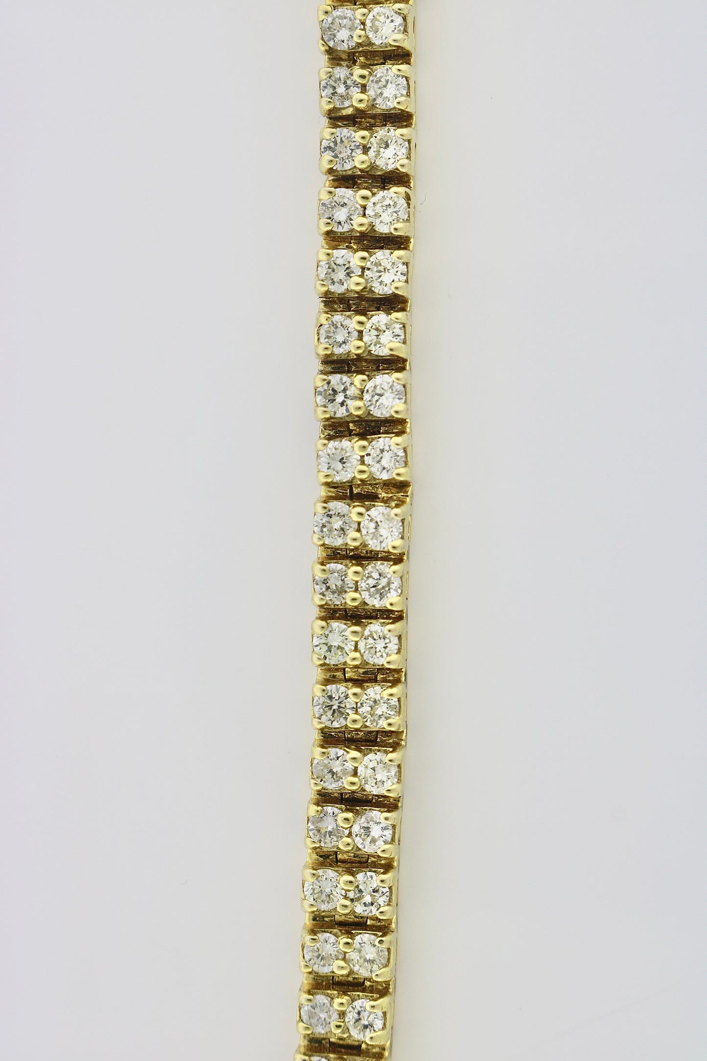 10K Yellow Gold 13.50CT 2 Row Diamond Bracelet