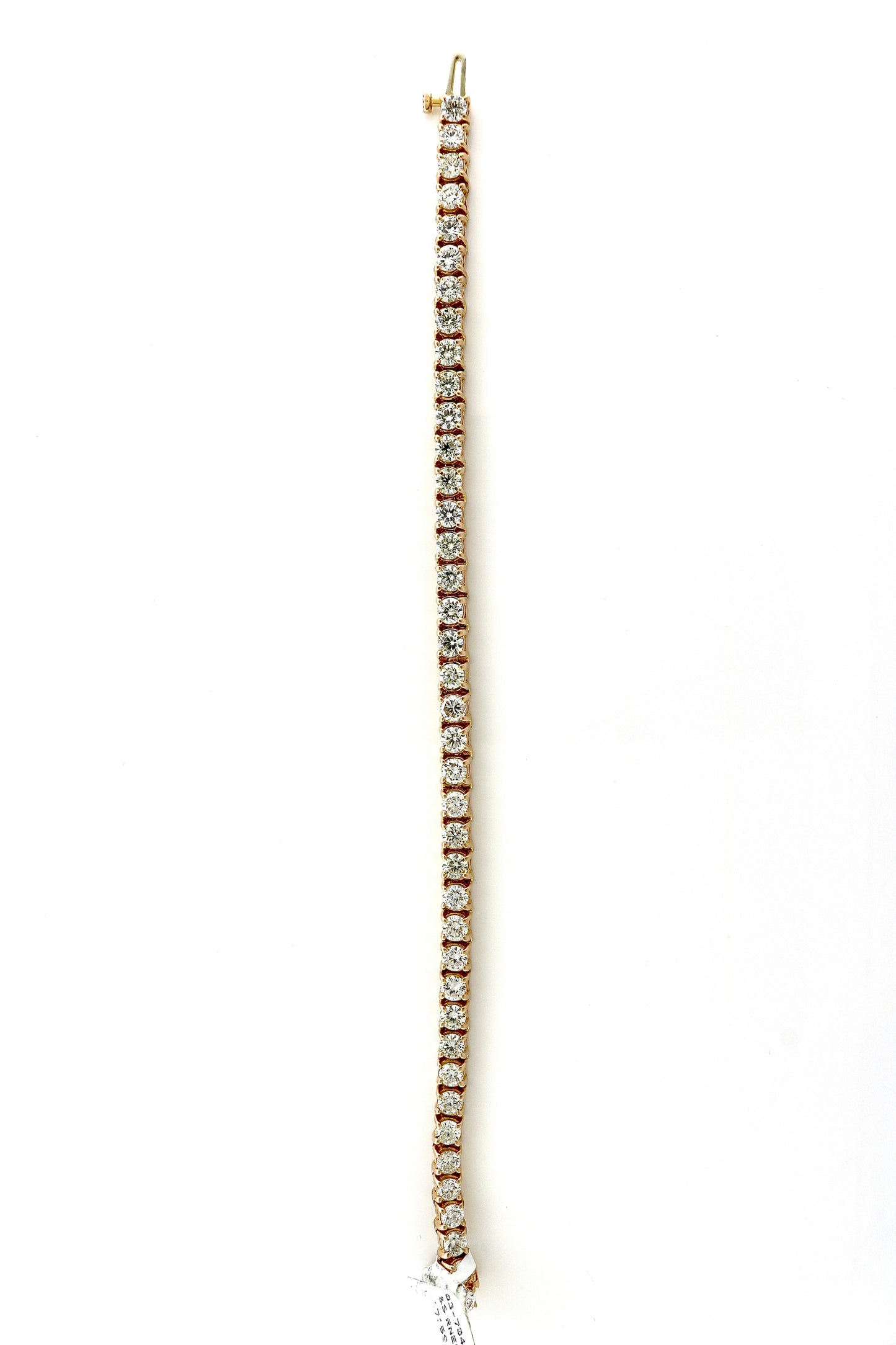 14K Rose Gold 6.75CTW 16.2Grams Tennis Bracelet