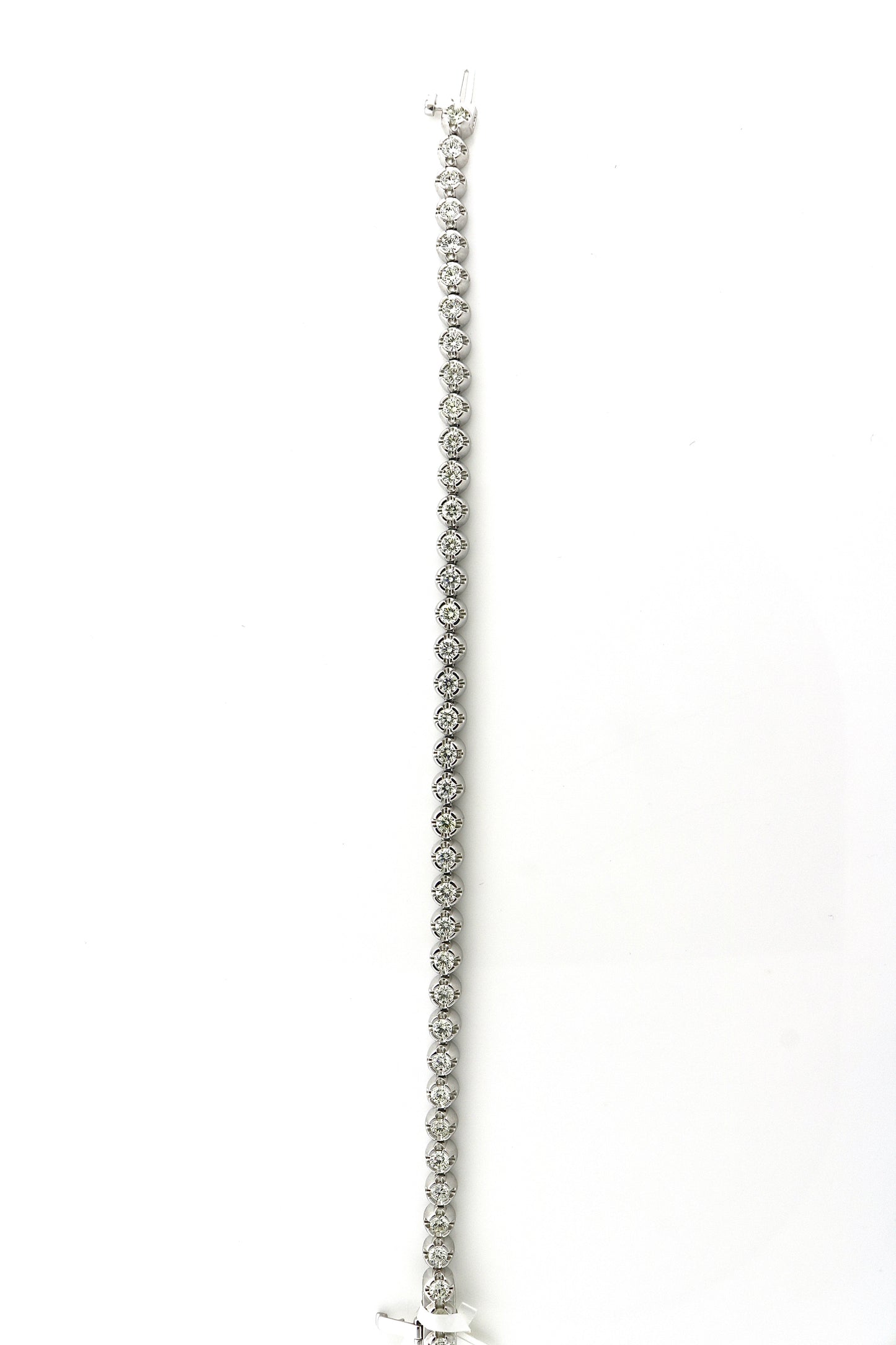10K White Gold 3CTW 45 RD Diamonds 14.9 Grams Tennis Bracelet