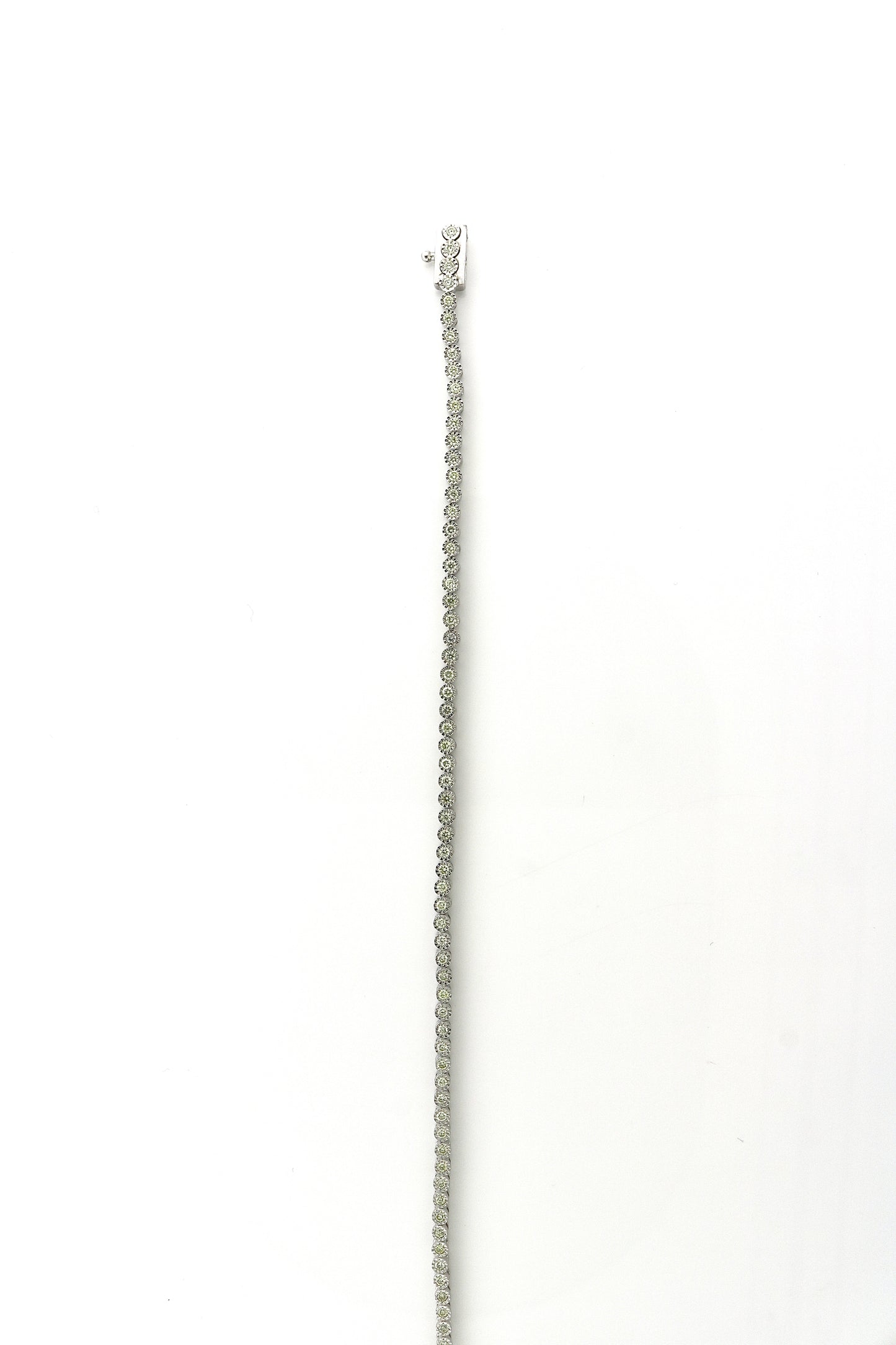 10K White Gold 1CT 68 Diamond Tennis Bracelet