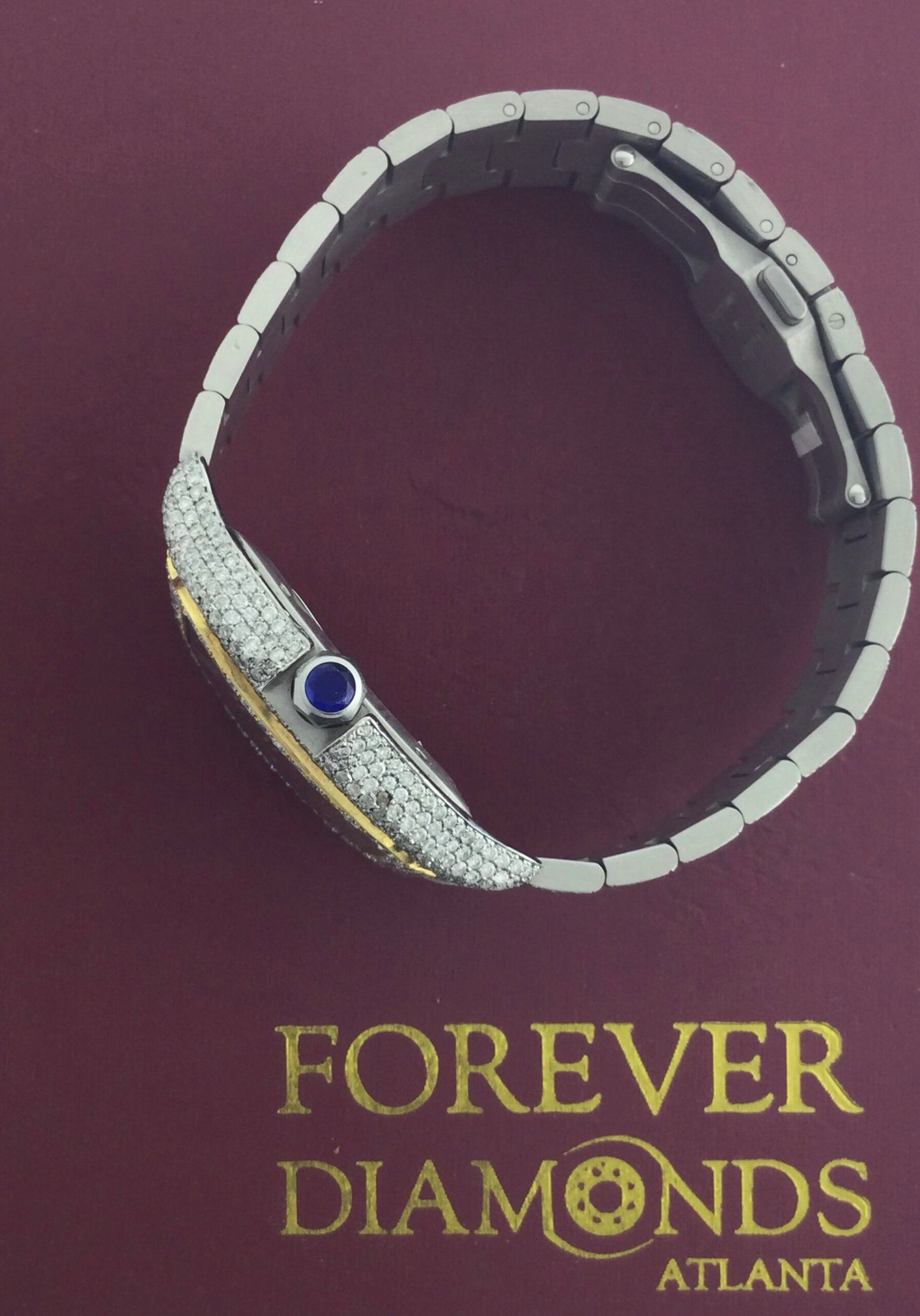 Cartier 40MM stl yg bz all diamonds