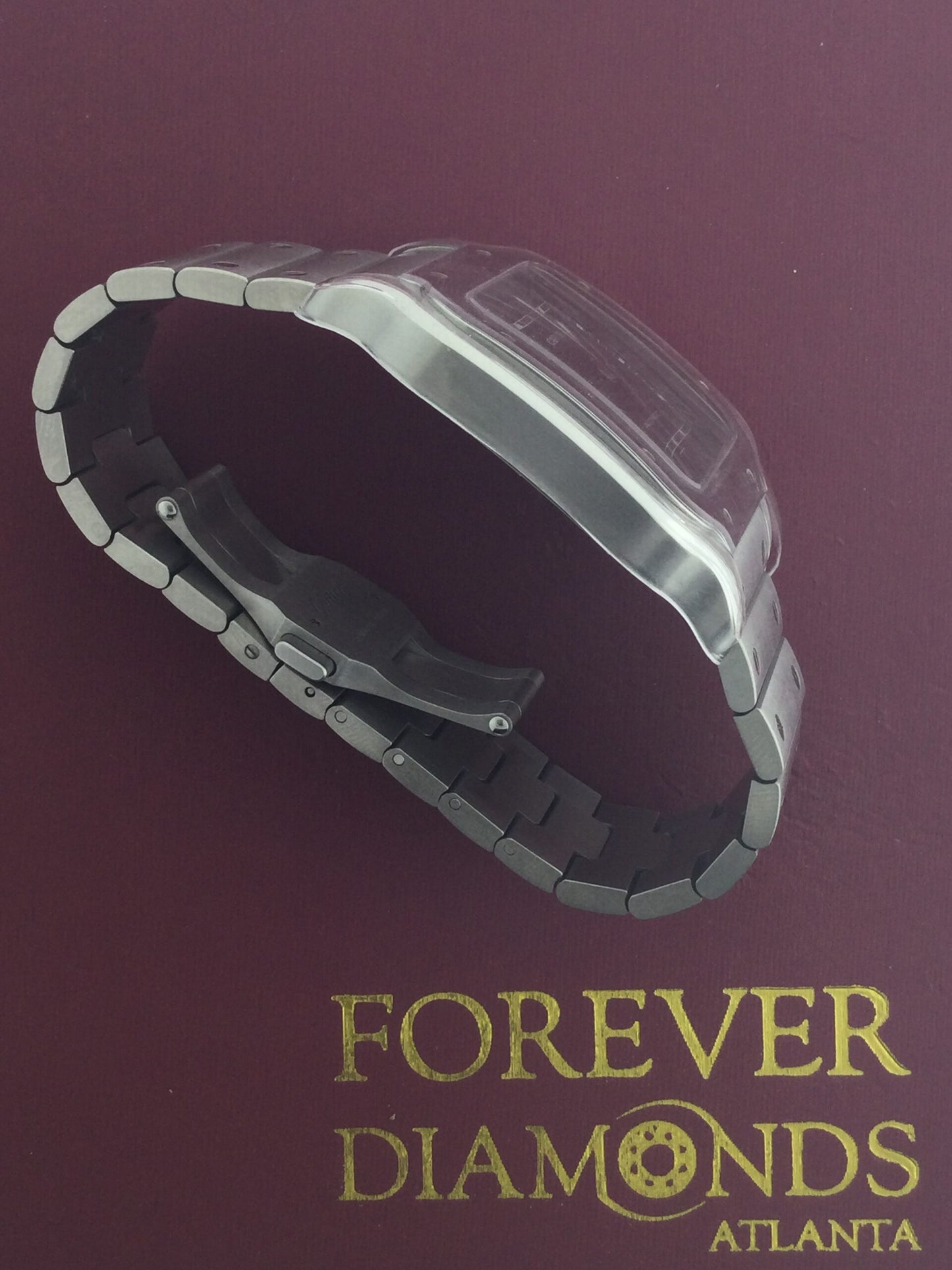 Cartier Cartier Santos Stainless Steel Blue