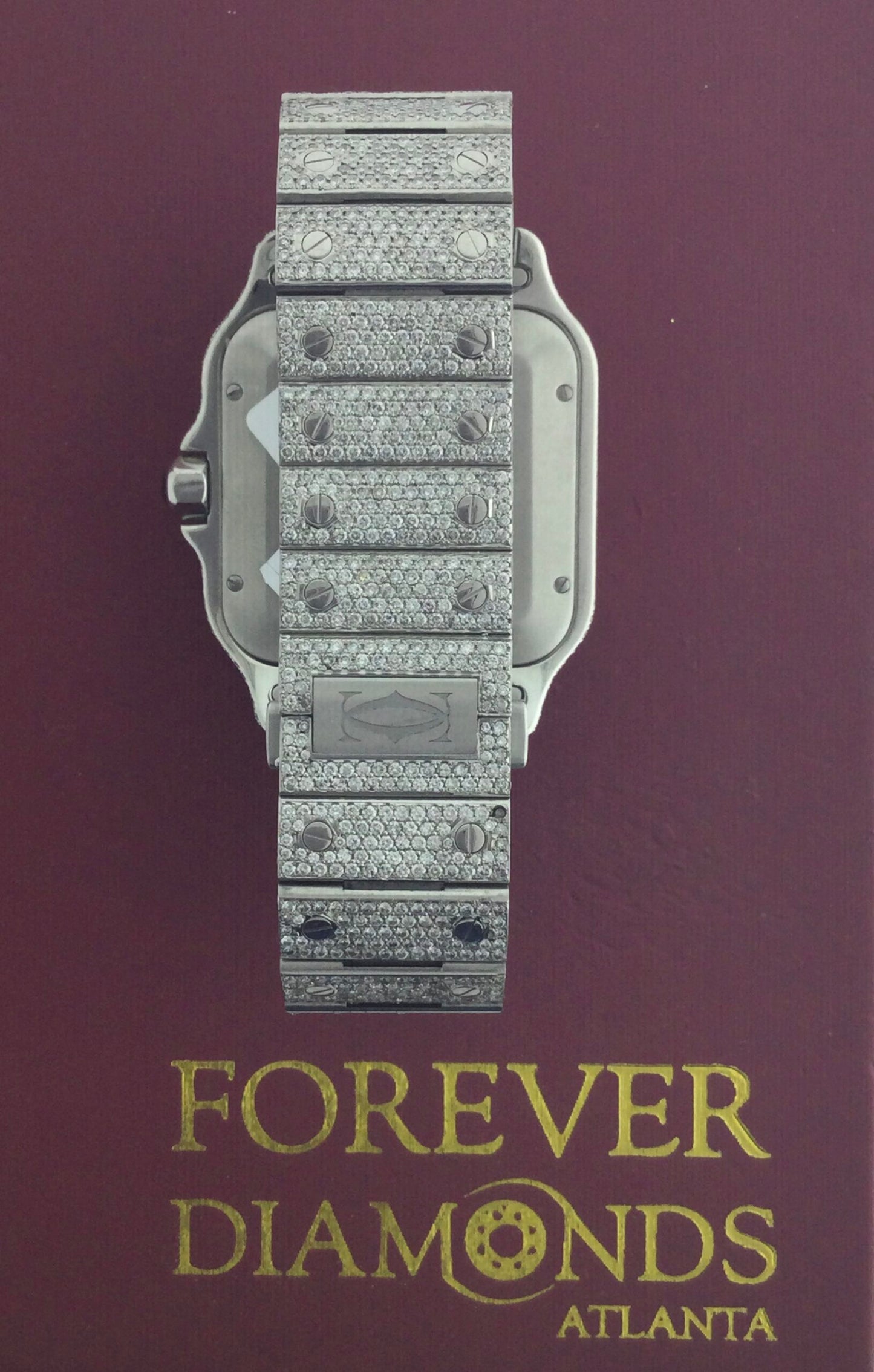 Cartier 40MM Staineless Steel All Diamonds