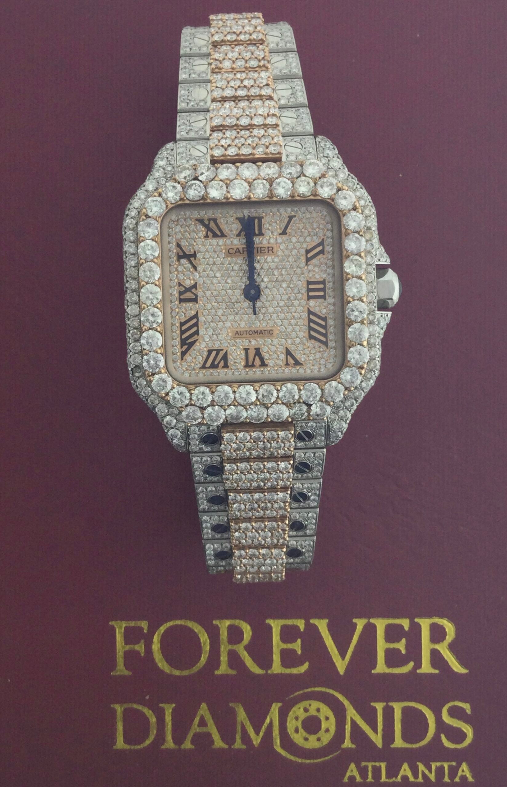 Cartier Mid Size Two tone Rose Gold Forever Diamonds Atlanta