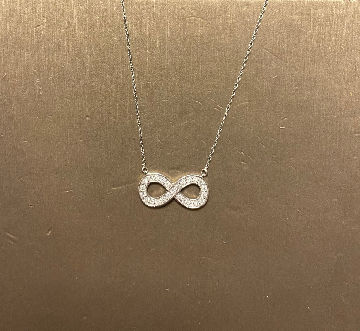 14K White Gold 1.0CTW Eternity Pendant