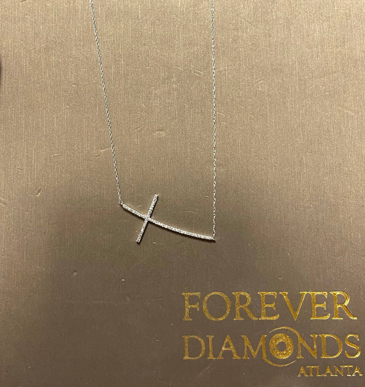 10K 0.15CT Cross Pendant