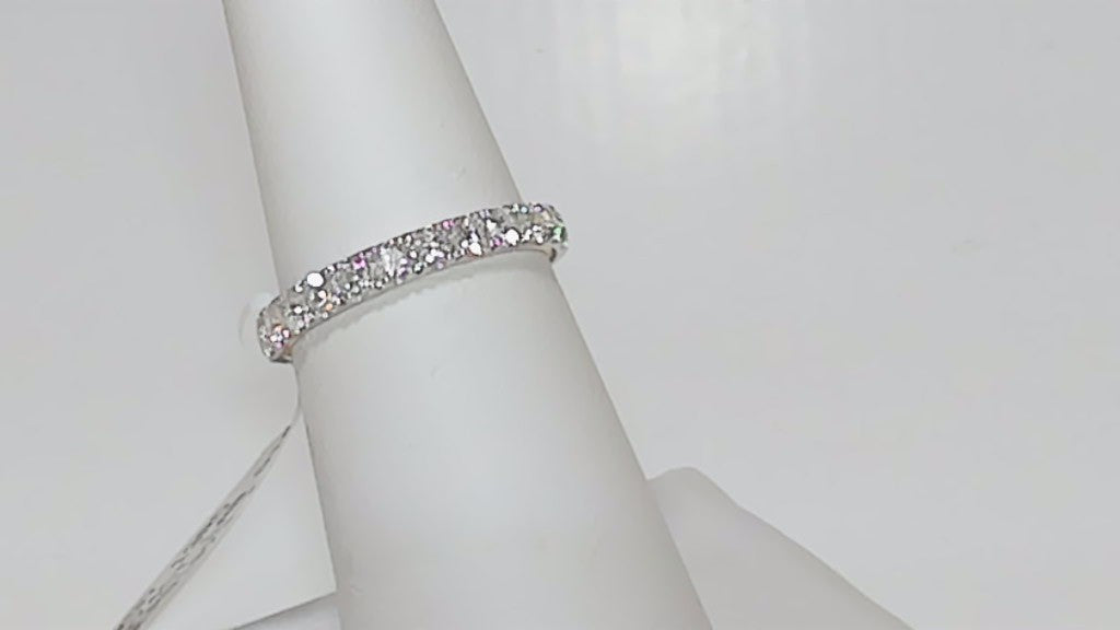 **M S Gems 0.74ctw Lab Diamond 14K Gold Engagement Band**