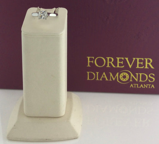 14K White Gold 1 Carat solitaire Diamond Ring