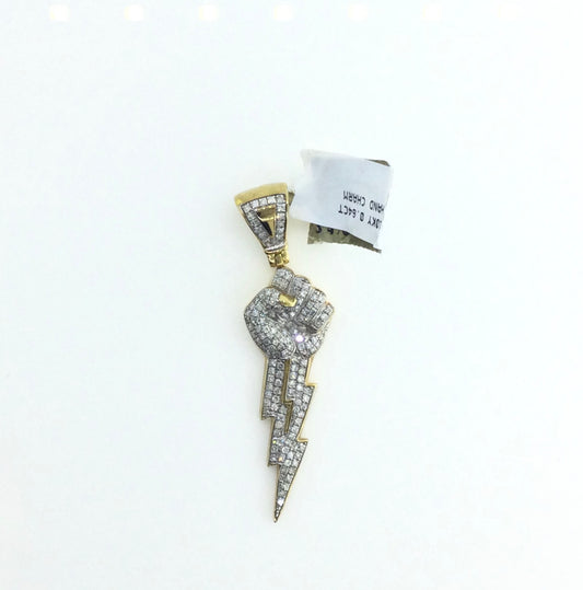 10K Yellow Gold 0.64CT Hand Charm