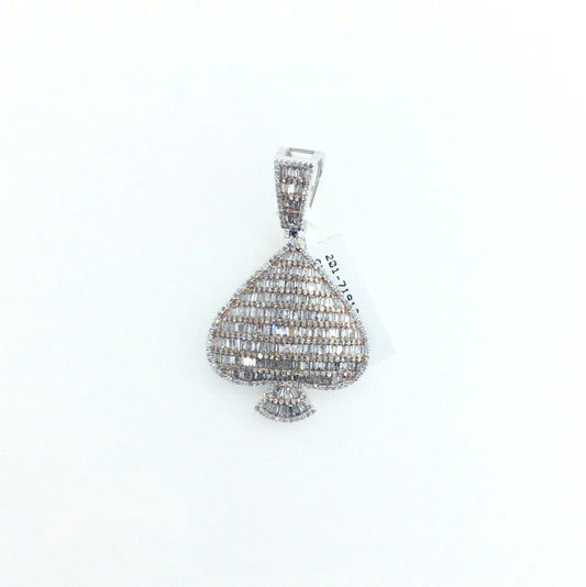 10KTT  2.40CT  Spade Charm