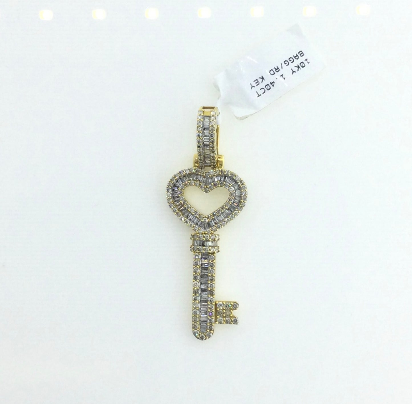 10K Yellow Gold 1.40CT Key Charm