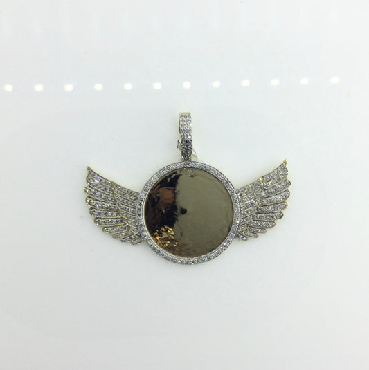 10K Yellow Gold 3.5CT Wing Charm