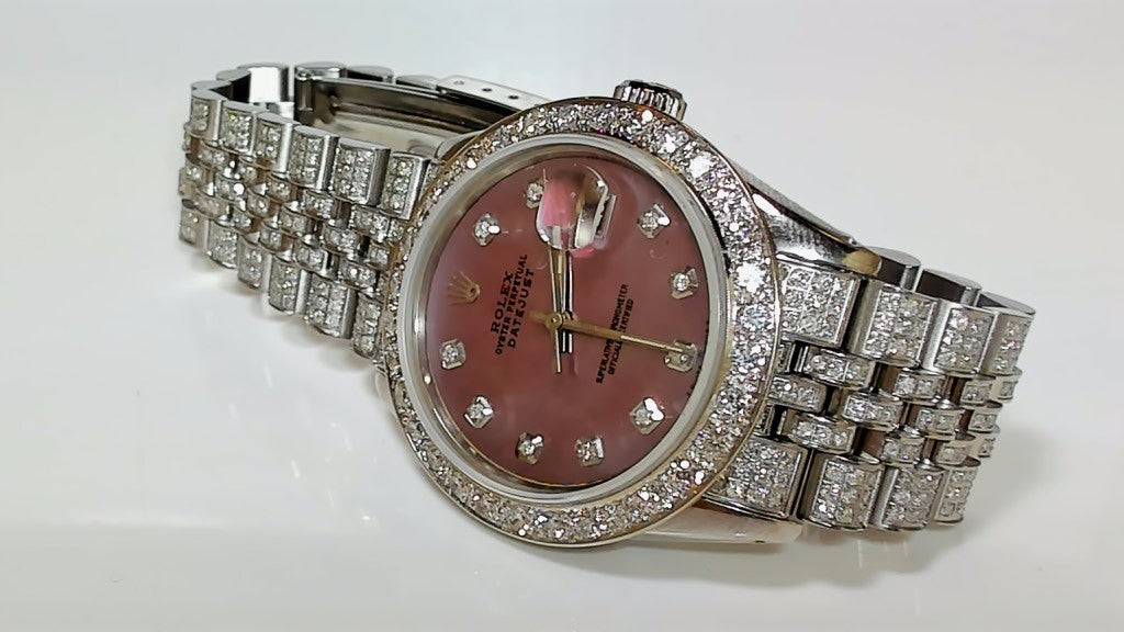 **Rolex Datejust 36mm 1603 Pink Mother of Pearl Diamond Jubilee**
