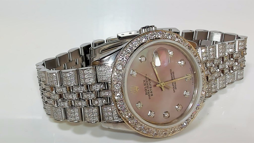 **Rolex Datejust 36mm 1603 Pink Mother of Pearl Diamond Jubilee**