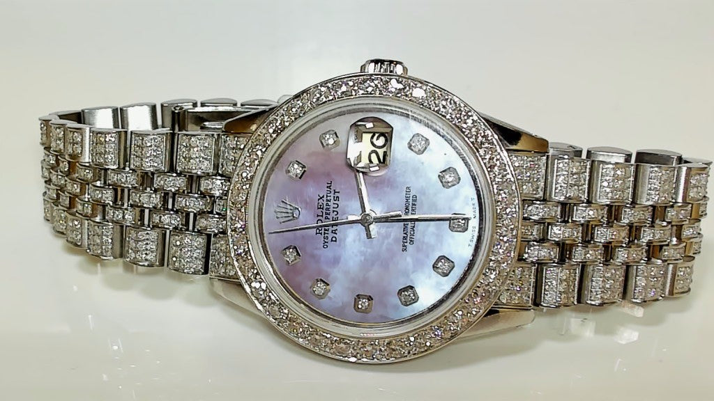 **Rolex Datejust 36mm 1603 Pink Mother of Pearl Diamond Jubilee**