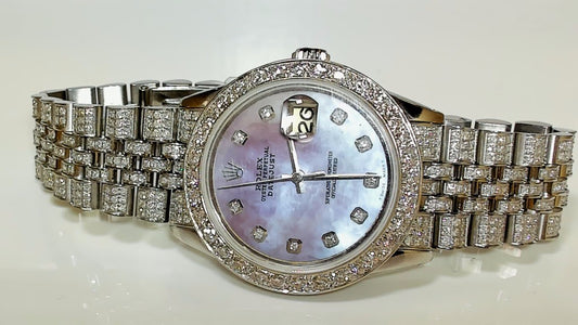 **Rolex Datejust 36mm 1603 Pink Mother of Pearl Diamond Jubilee**