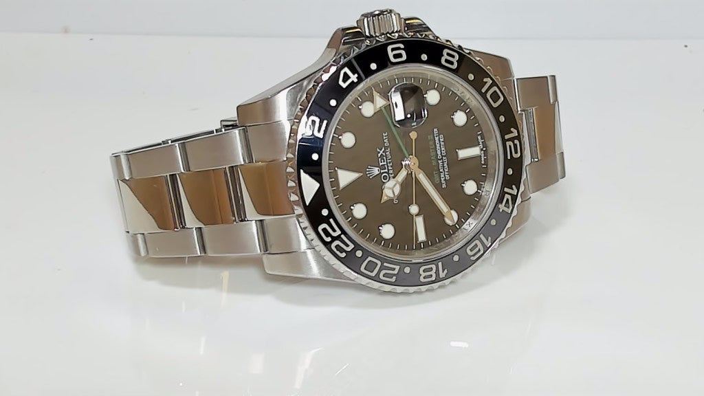 **Rolex GMT-Master II STL Black Dial Stainless Steel Men's Watch**
