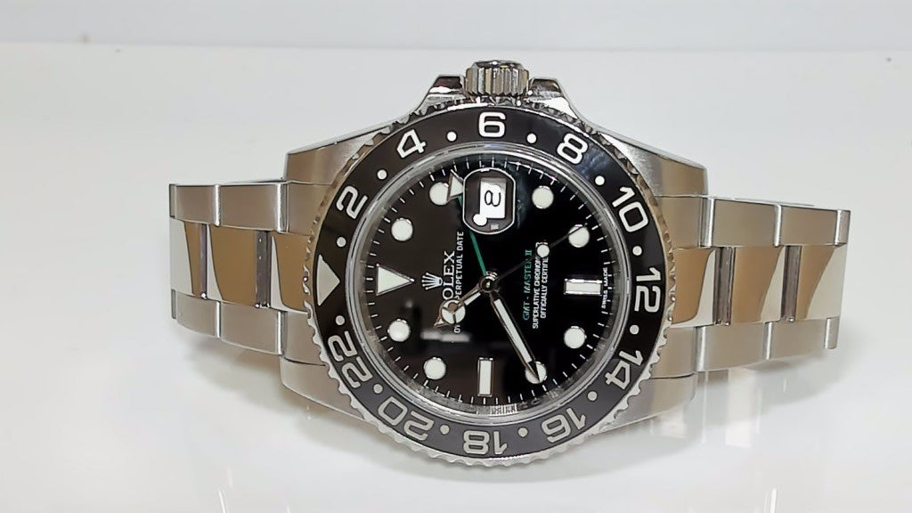 **Rolex GMT-Master II STL Black Dial Stainless Steel Men's Watch**