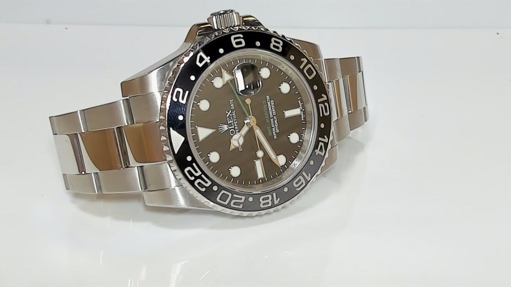 **Rolex GMT-Master II STL Black Dial Stainless Steel Men's Watch**