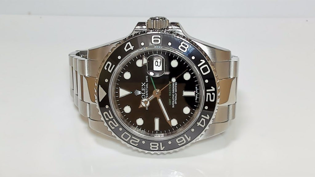 **Rolex GMT-Master II STL Black Dial Stainless Steel Men's Watch**