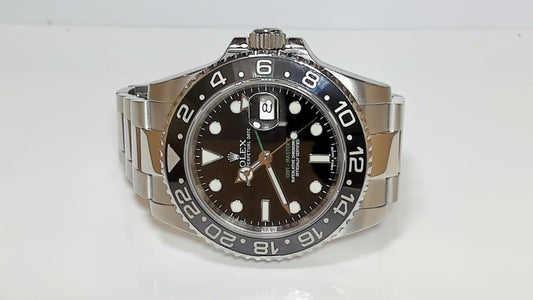 **Rolex GMT-Master II STL Black Dial Stainless Steel Men's Watch**