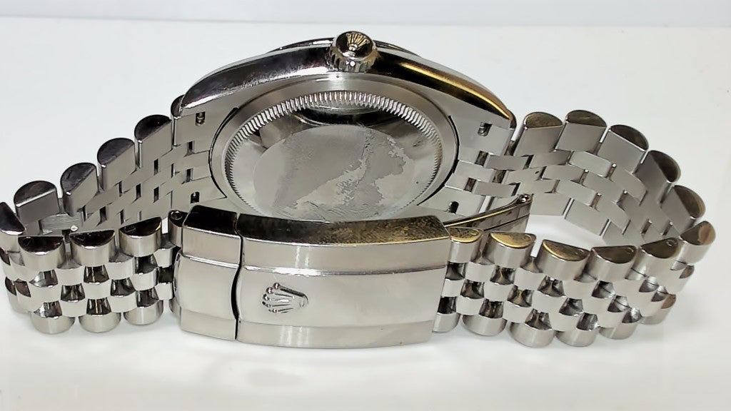 **Men's Rolex Datejust 36mm Steel Jubilee Grey Stick Dial 126200**
