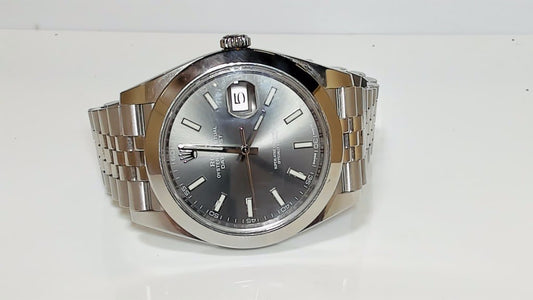 Rolex Datejust 41 Ref 126300 Slate Dial Jubilee Box Papers