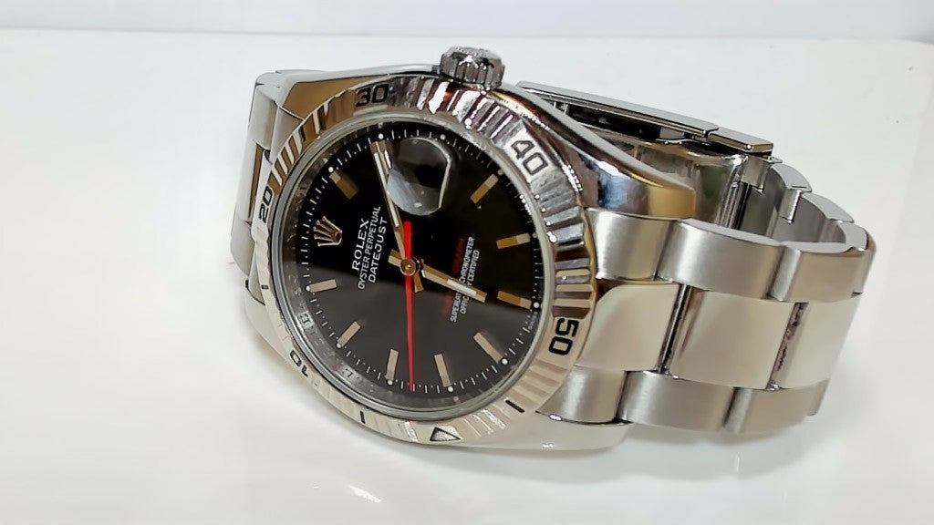 **Rolex Datejust Turn-O-Graph 36mm 116264 "Thunderbird" Black Dial**