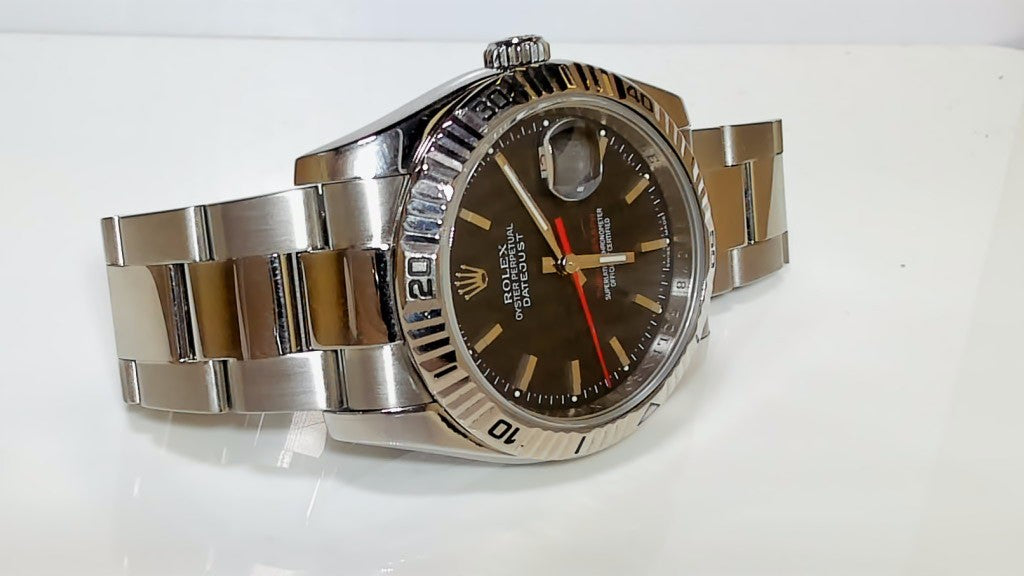 **Rolex Datejust Turn-O-Graph 36mm 116264 "Thunderbird" Black Dial**