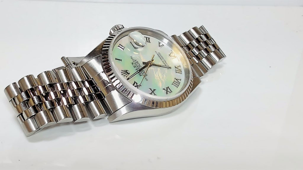 **Rolex Datejust 36mm Mother of Pearl Dial Steel Fluted Bezel**