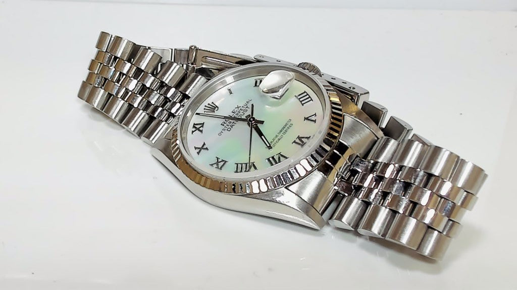 **Rolex Datejust 36mm Mother of Pearl Dial Steel Fluted Bezel**