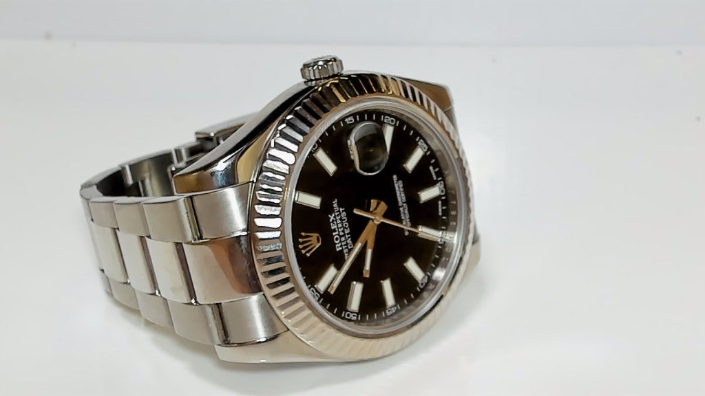 **Rolex Datejust II 41mm Black Dial 116334 Box and Papers**