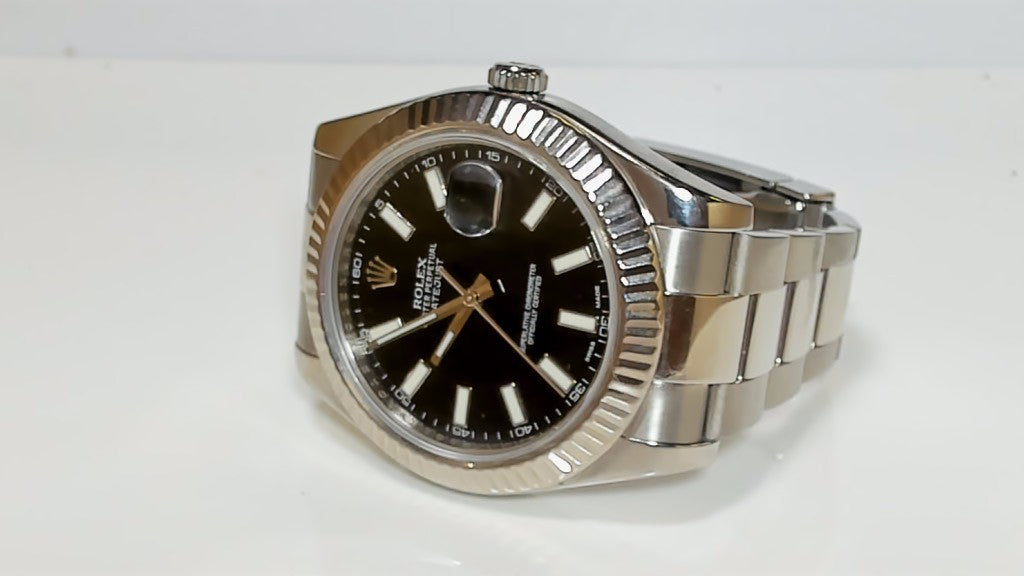 **Rolex Datejust II 41mm Black Dial 116334 Box and Papers**