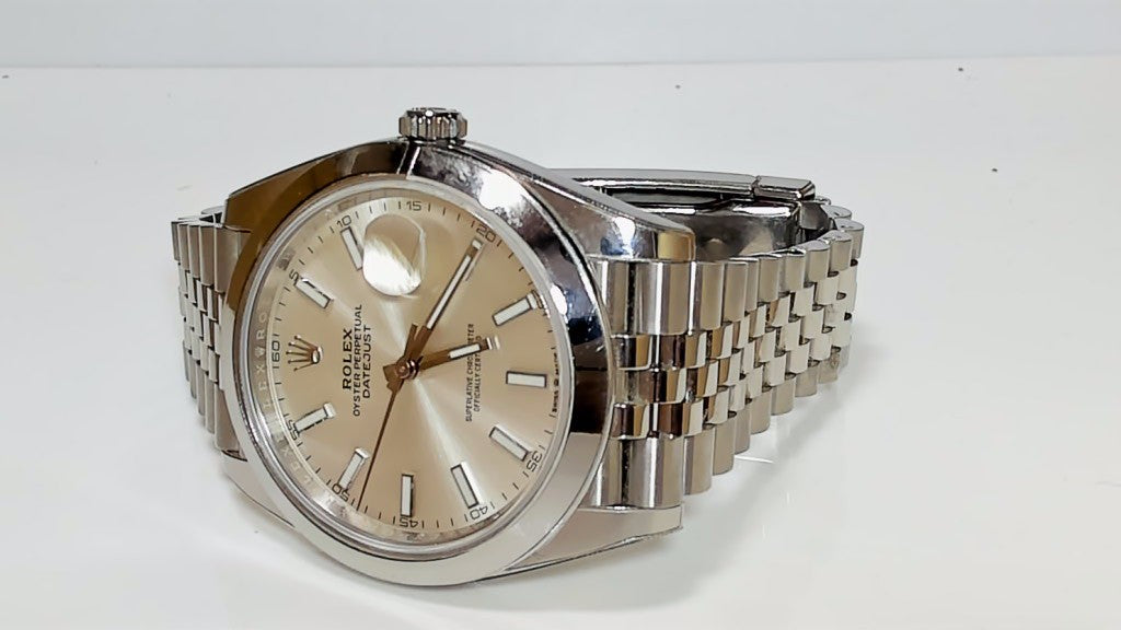 Rolex Datejust 41 126300 Steel Jubilee Grey Stick Dial