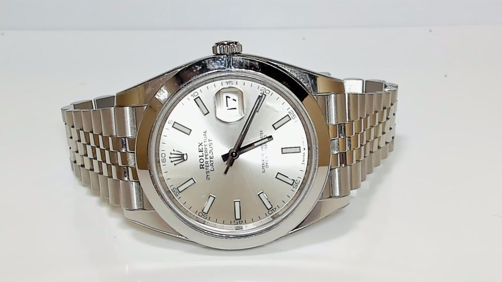 Rolex Datejust 41 126300 Steel Jubilee Grey Stick Dial