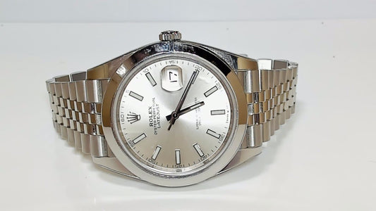 Rolex Datejust 41 126300 Steel Jubilee Grey Stick Dial