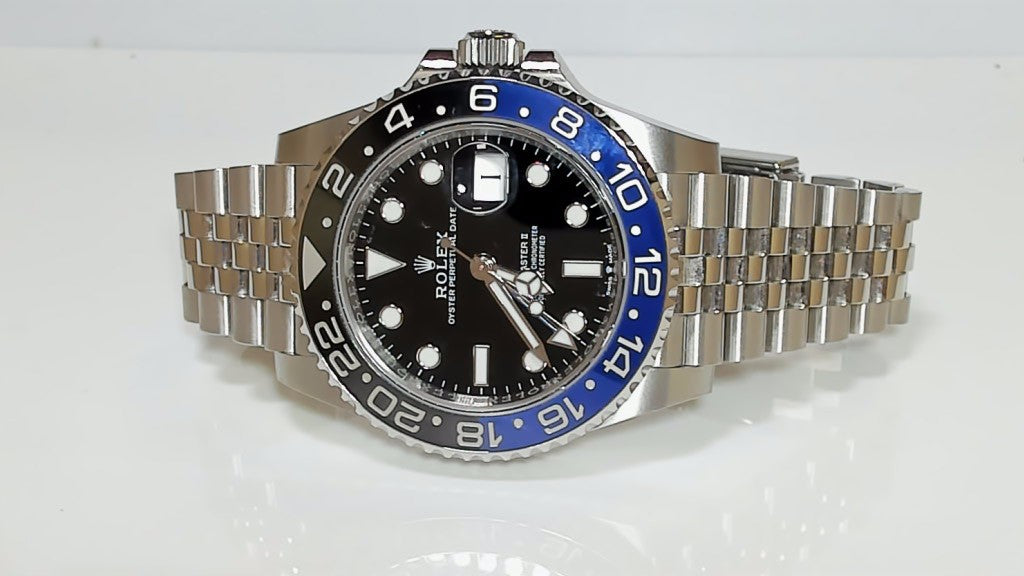 Rolex GMT-Master II Batgirl Blue Black Bezel Jubilee Bracelet