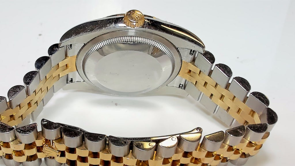 Rolex Datejust 36mm Two-Tone 116233 Black Diamond Dial Watch