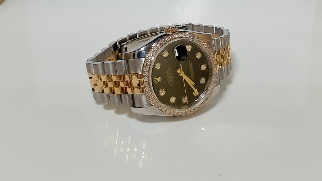 Rolex Datejust 36mm Two-Tone Diamond Dial &amp; Bezel Jubilee Bracelet