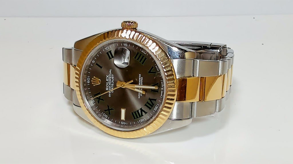 **Rolex Datejust 41 126333 Wimbledon Dial Two-Tone Box &amp; Papers**