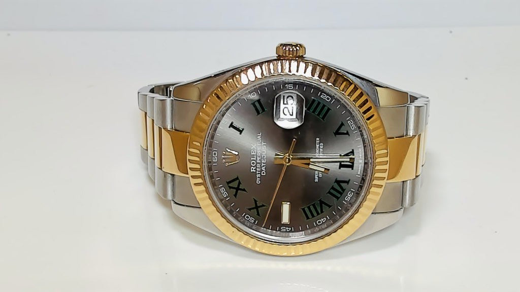 **Rolex Datejust 41 126333 Wimbledon Dial Two-Tone Box &amp; Papers**
