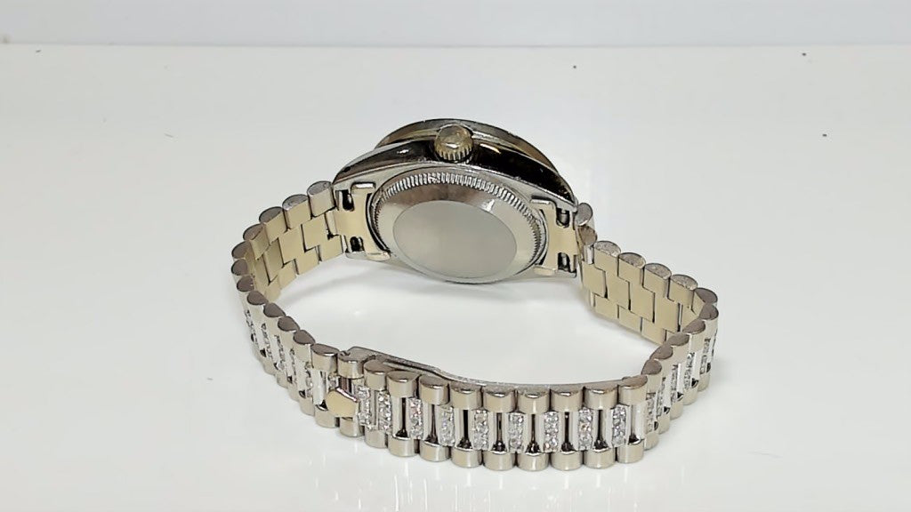 Rolex Datejust 31MM Diamond Pave Dial 14K Gold Diamond Band