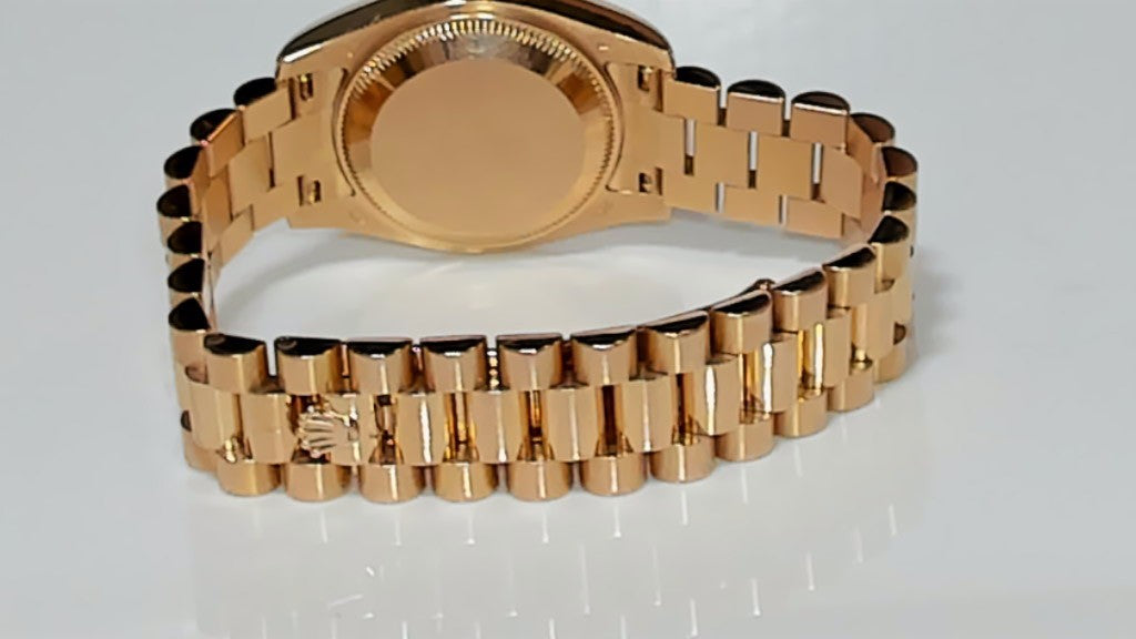**Rolex 179175 Lady-Datejust 26mm 18K Rose Gold Diamond President**