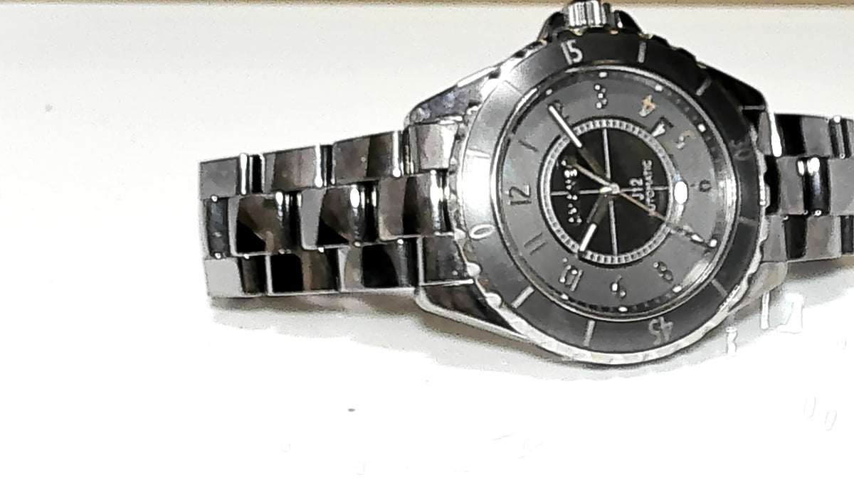**Chanel J12 Black Stainless Steel Automatic Luxury Timepiece**