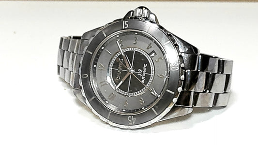 **Chanel J12 Black Stainless Steel Automatic Luxury Timepiece**