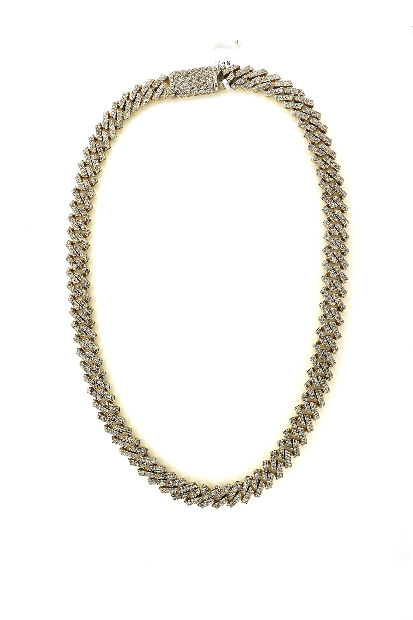 10K Yellow Gold 29CT Diamond 15MM 22" 197 Grams Cuban Necklace