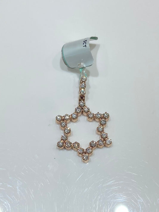 14K Rose Gold 1.5CT Star Charm