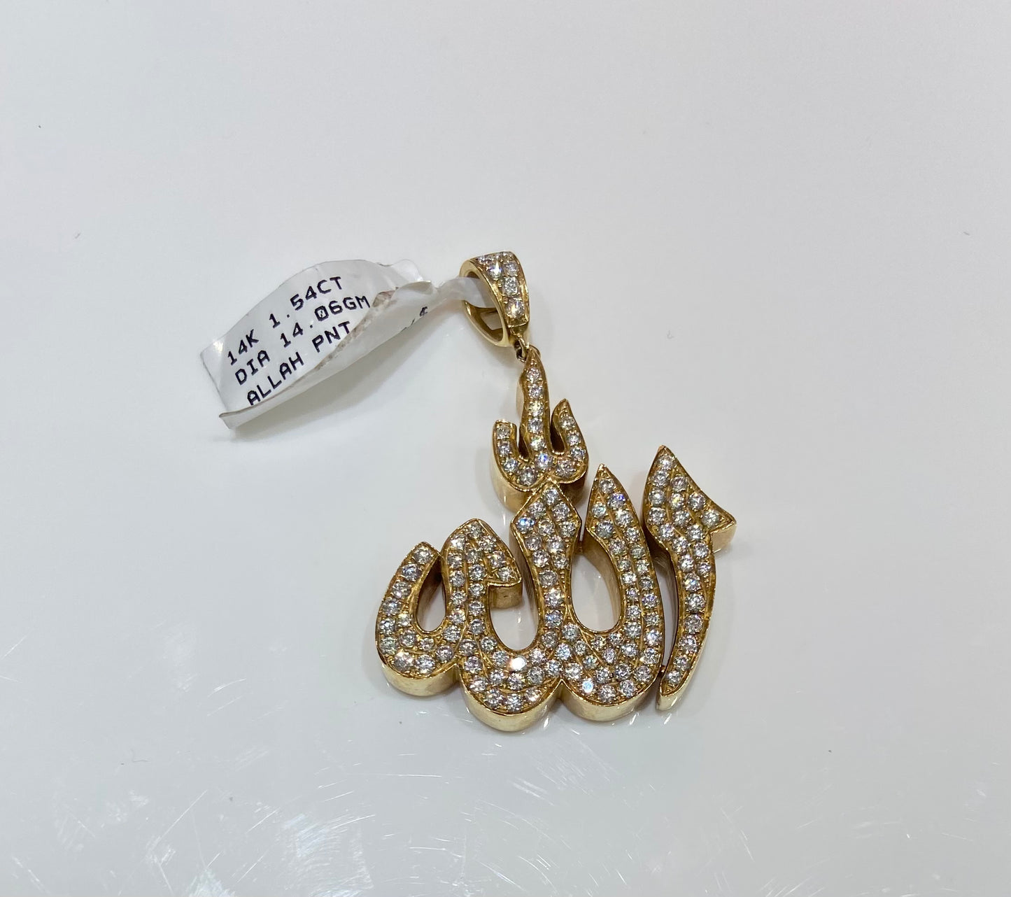 14K 1.54CT 14.06GM Allah Charm