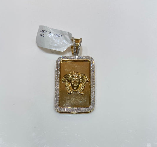 10K Yellow Gold 0.49CT Tag Charm